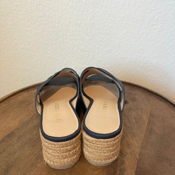 Jack Rogers Slotted Sloane Espadrille Mid Wedge Sandals Women's Size 9.5 - Picture 6 of 9